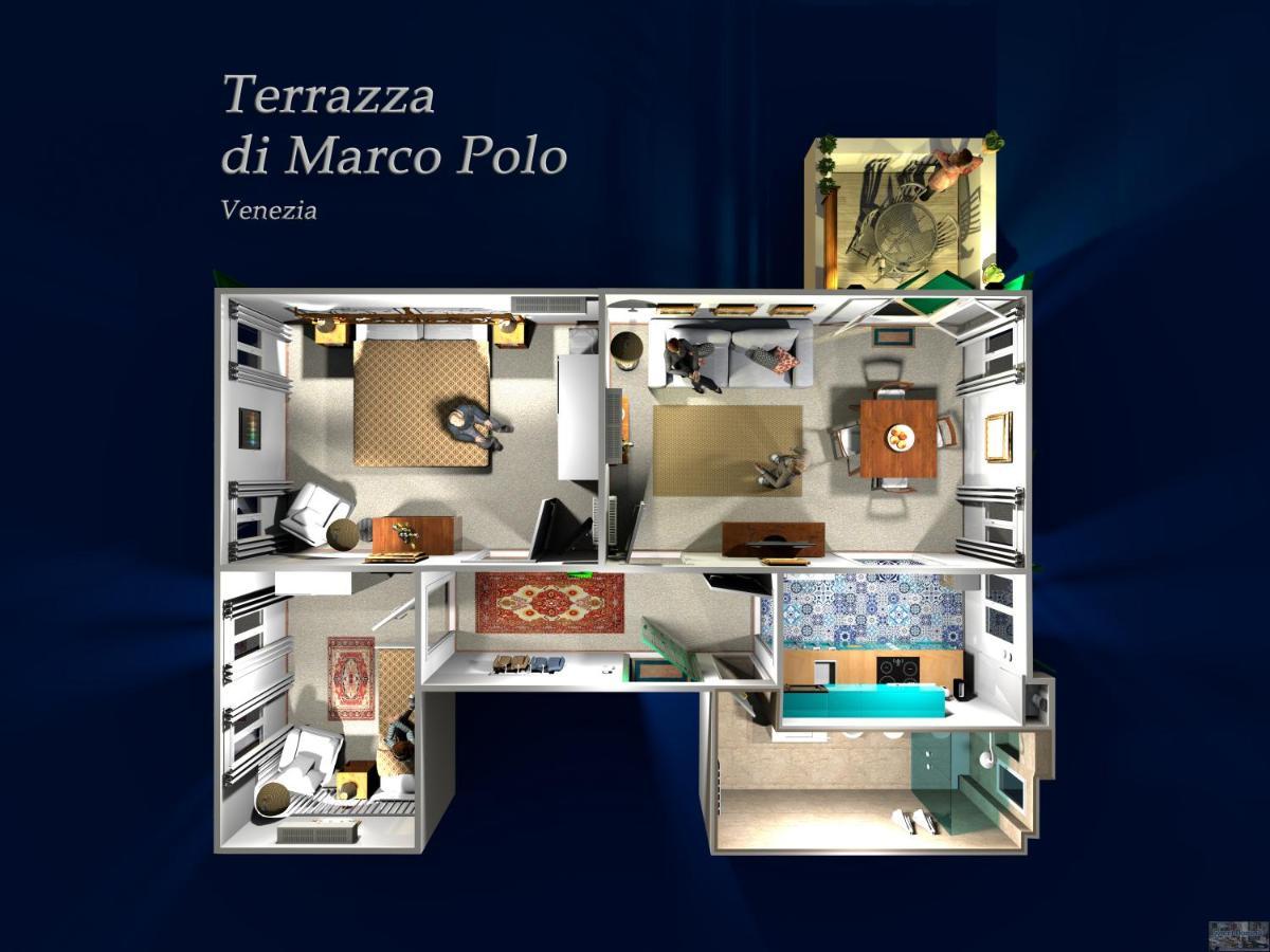 베니스 Ca' Terrazza Di Marco Polo 아파트 외부 사진